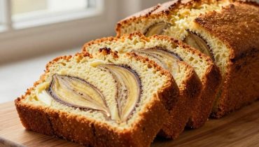 Banana cream cheese bread: the ultra-moist texture achieved with only 10 ingredients and less than 7 dollars