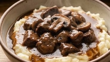 Slow Cooker Mushroom Beef