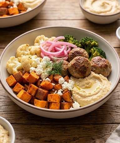 boulettes-de-dinde-mediterraneennes-legumes-rotis- cover