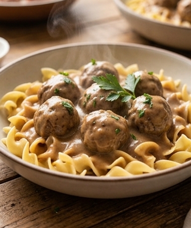 boulettes-suedoises-en-sauce-cremeuse-le-classique cover