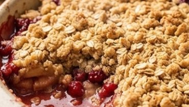 Apple and Red Berry Crumble