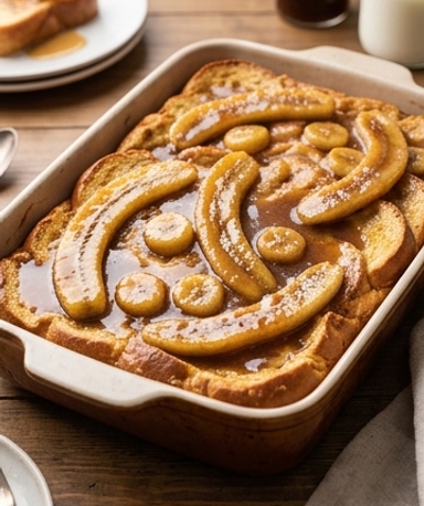 french-toast-bananas-foster-la-casserole-doree-qui cover
