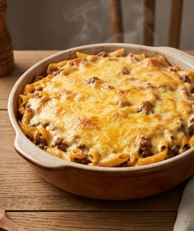 gratin-de-pates-au-b-uf-et-fromage-fondant-le-plat cover