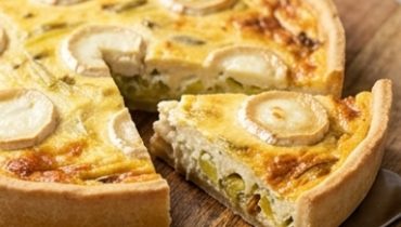 Leek and Goat Cheese Quiche