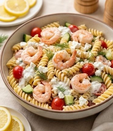 Lemon Shrimp Pasta Salad