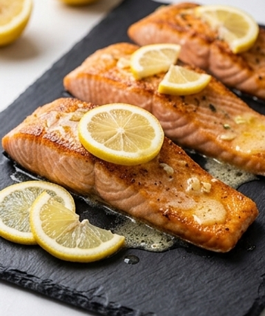 saumon-au-beurre-citronne-et-a-l-ail-la-recette-qu cover