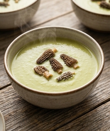 veloute-d-asperges-aux-morilles-onctueux-parfume-e cover
