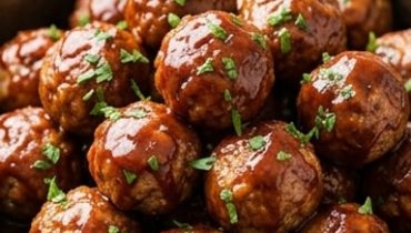 Oven-Baked BBQ Meatballs