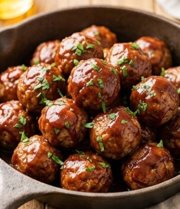 Oven-Baked BBQ Meatballs