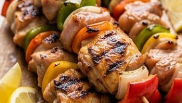 Yogurt Marinated Chicken Skewers