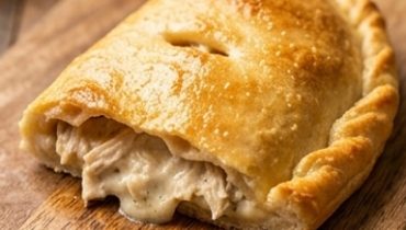 Air Fryer Chicken Alfredo Calzones