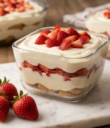 Creamy Layered Strawberry Dessert