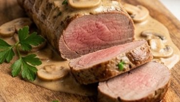 Creamy Veal Tenderloin & Mushrooms