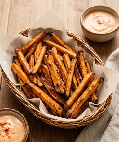 frites-de-patate-douce-au-four-la-methode-anti-mol cover