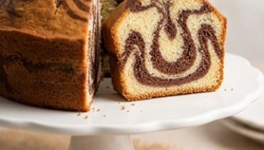 Moist Vanilla-Chocolate Marble Cake