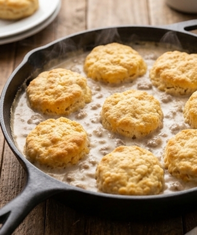 gratin-biscuits-gravy-a-la-poele-le-brunch-du-sud- cover