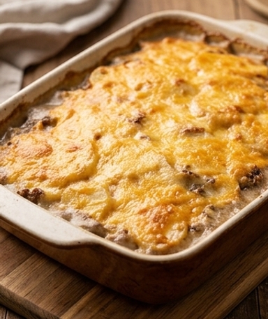 gratin-de-b-uf-hache-et-pommes-de-terre-a-la-creme cover