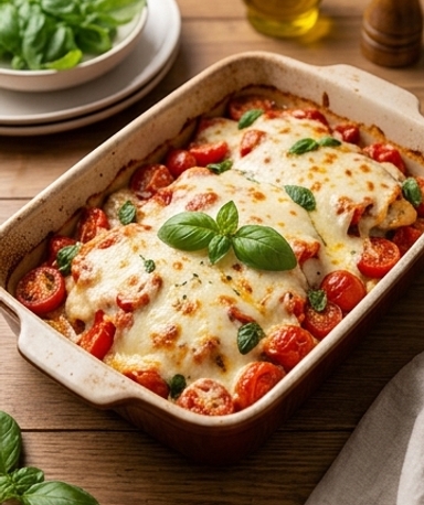 gratin-de-poulet-a-la-bruschetta-le-meilleur-des-d cover