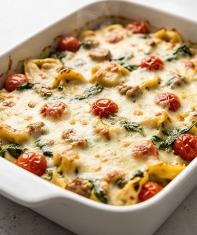 gratin-de-tortellinis-au-pesto-saucisse-de-poulet- cover