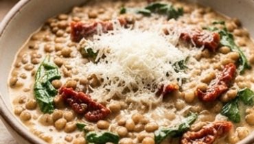 Creamy “Marry Me” Lentils with Sun-Dried Tomatoes and Parmesan