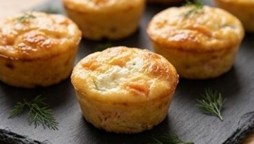 Salmon & Boursin Mini Cakes