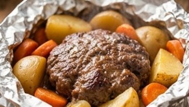 Slow Cooker Ground Beef Foil Packets