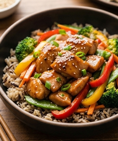 poelee-de-poulet-teriyaki-glace-legumes-croquants- cover