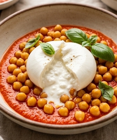 pois-chiches-rotis-sauce-romesco-maison-et-burrata cover
