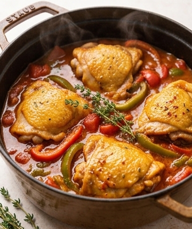 poulet-basquaise-poivrons-fondants-piment-d-espele cover