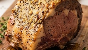 Parmesan and Cracked Pepper Crusted Prime Rib