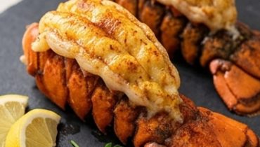 Baked Lobster Tails with Garlic and Lemon Butter