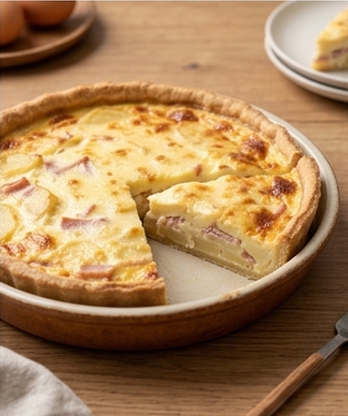 quiche-pommes-de-terre-et-jambon-de-dinde-fondante cover