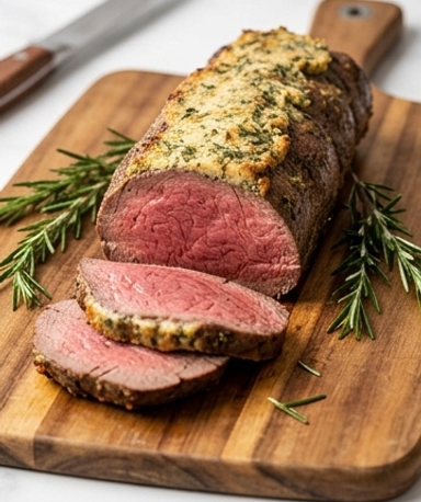 roti-de-filet-de-b-uf-au-beurre-d-herbes-fraiches cover