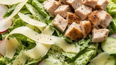 Green Goddess Caesar Salad with Roasted Chicken