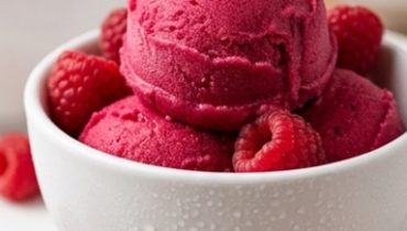 3-Ingredient Raspberry Sorbet