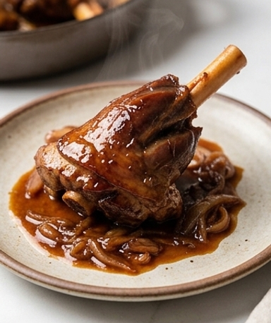 souris-d-agneau-confite-aux-echalotes-caramelisees cover