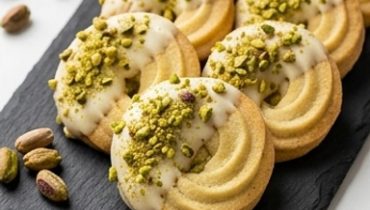 Pistachio and White Chocolate Spritz