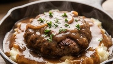 Amish-Style Ground Beef Steaks with Brown Gravy