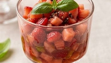 Strawberry and Tomato Tartare with Sichuan Pepper