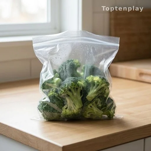 A Live Snake Found Inside a Sealed Bag of Aldi Broccoli