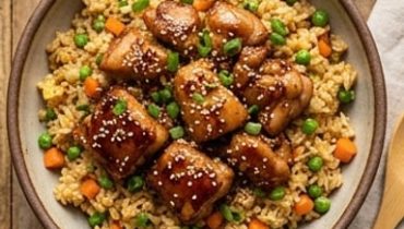 Teriyaki Chicken Fried Rice Bowl