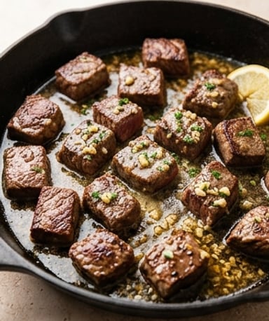bouchees-de-steak-au-beurre-a-l-ail cover