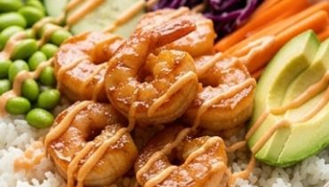 Honey-Sriracha Shrimp Bowl