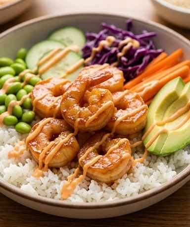 bowl-de-crevettes-sauce-miel-sriracha-le-bol-qui-c cover