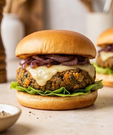 burger-vegetarien-aux-galettes-de-legumes-et-reblo cover
