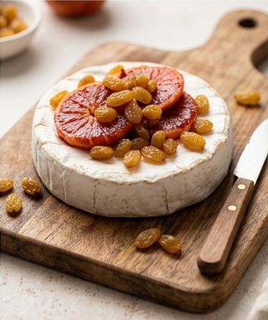 camembert-grille-a-l-orange-sanguine-et-aux-raisin cover