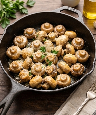 champignons-ail-parmesan-fondants-dores-irresistib cover