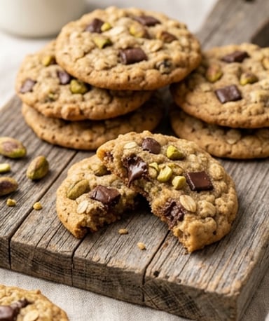 cookies-avoine-pistaches-et-chocolat-noir-croustil cover