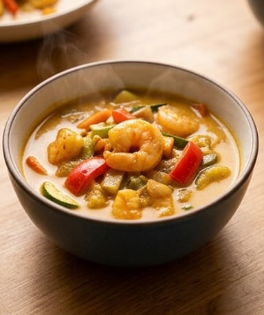 curry-de-crevettes-au-lait-de-coco-et-legumes cover