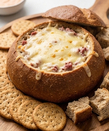 dip-reuben-dans-un-bol-de-seigle-le-fromage-fondu- cover
